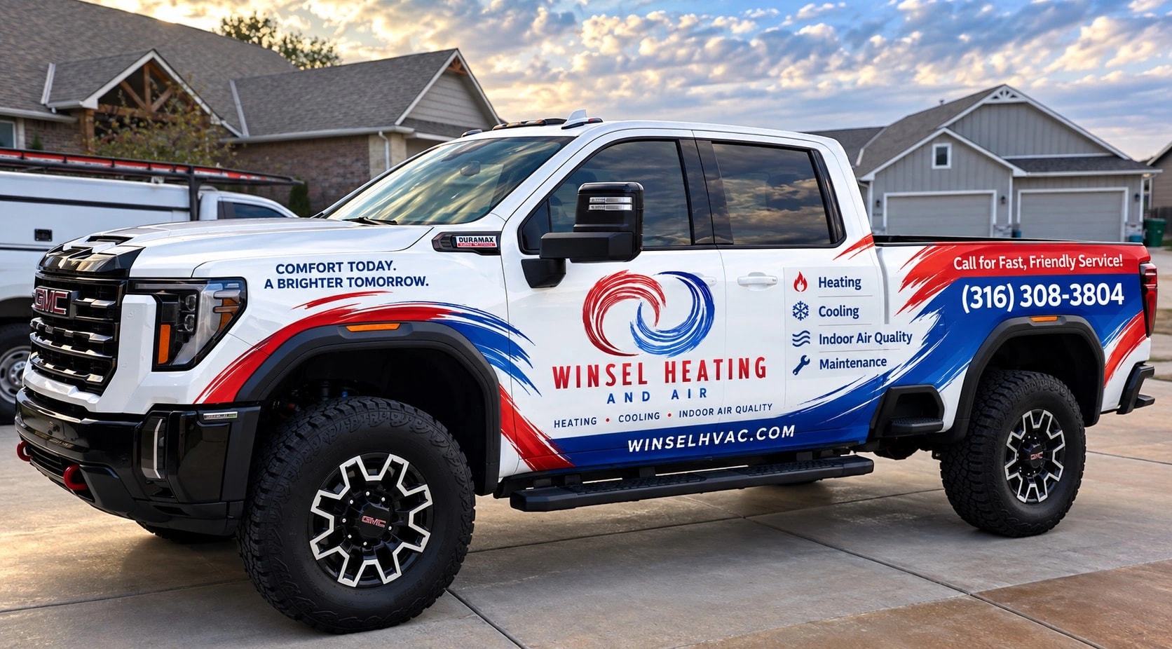 Our Winsel Heating and Air service truck